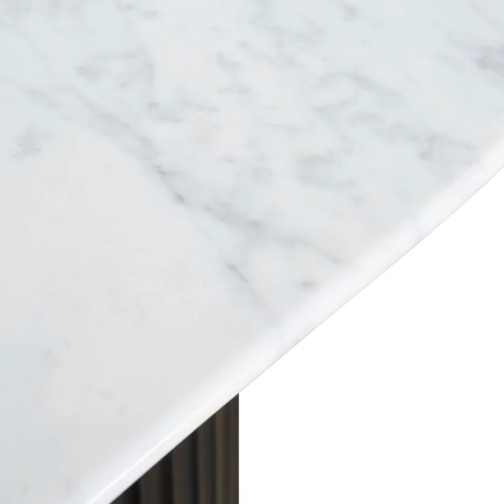 1.3m Marble Coffee Table - Black
