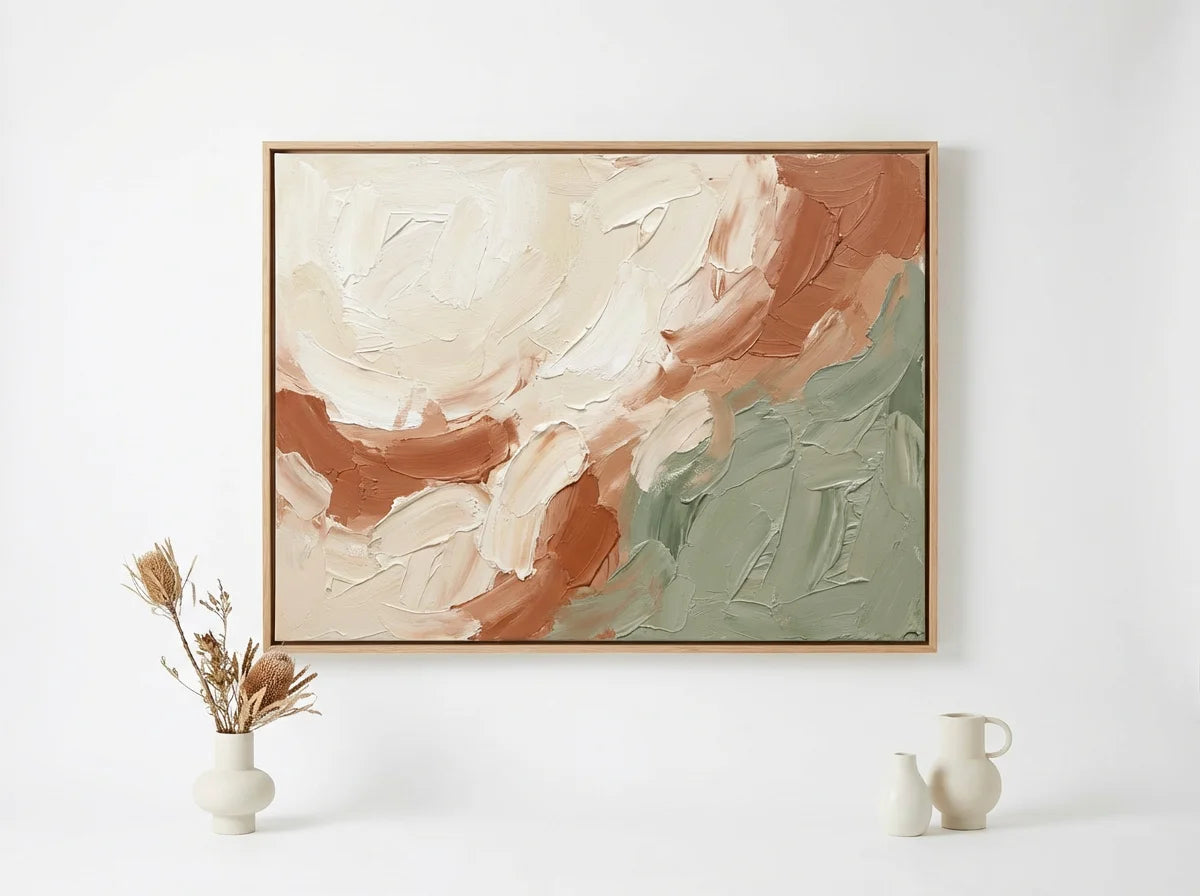 Abstract Earth Tones Canvas