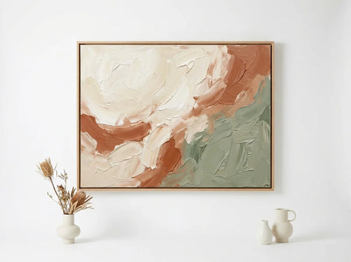 Abstract Earth Tones Canvas