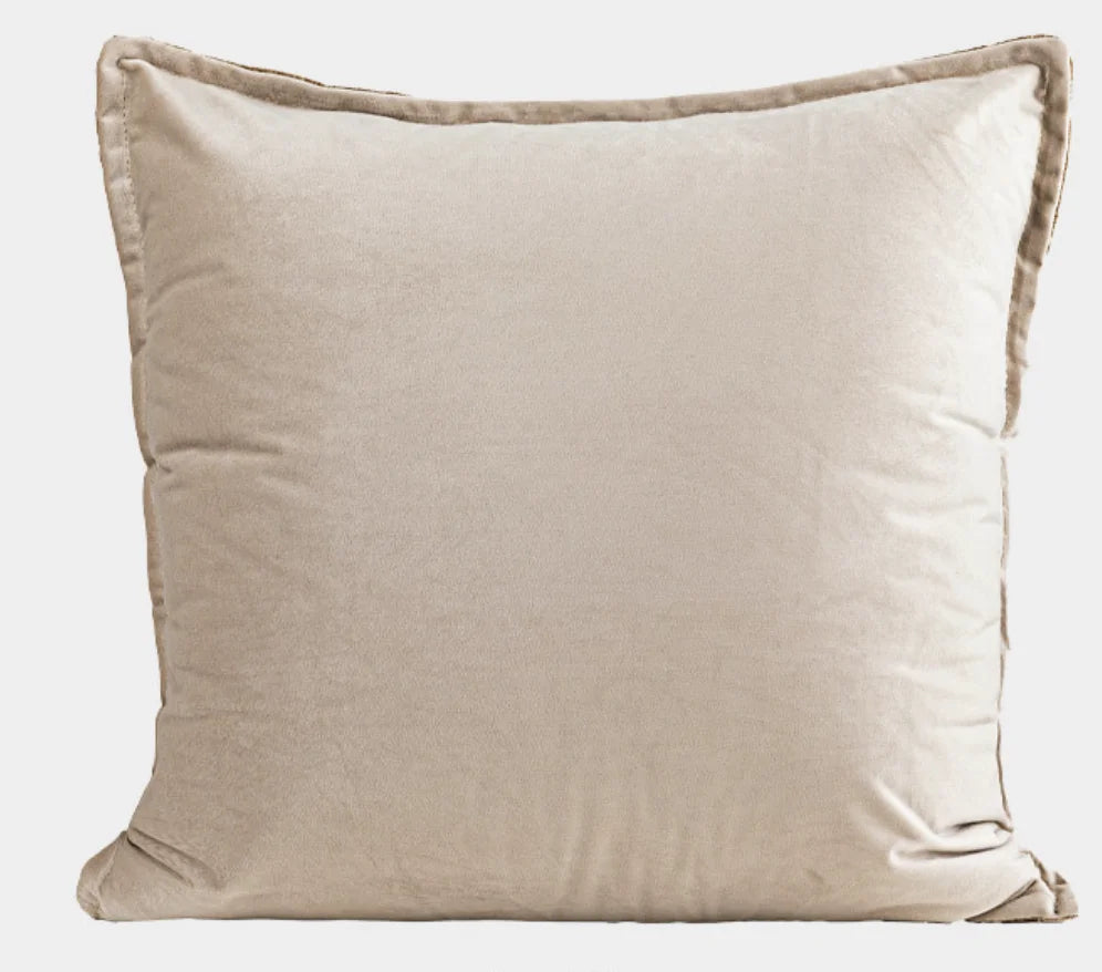 Biarritz Organic Linen Cushion - Light Coffee