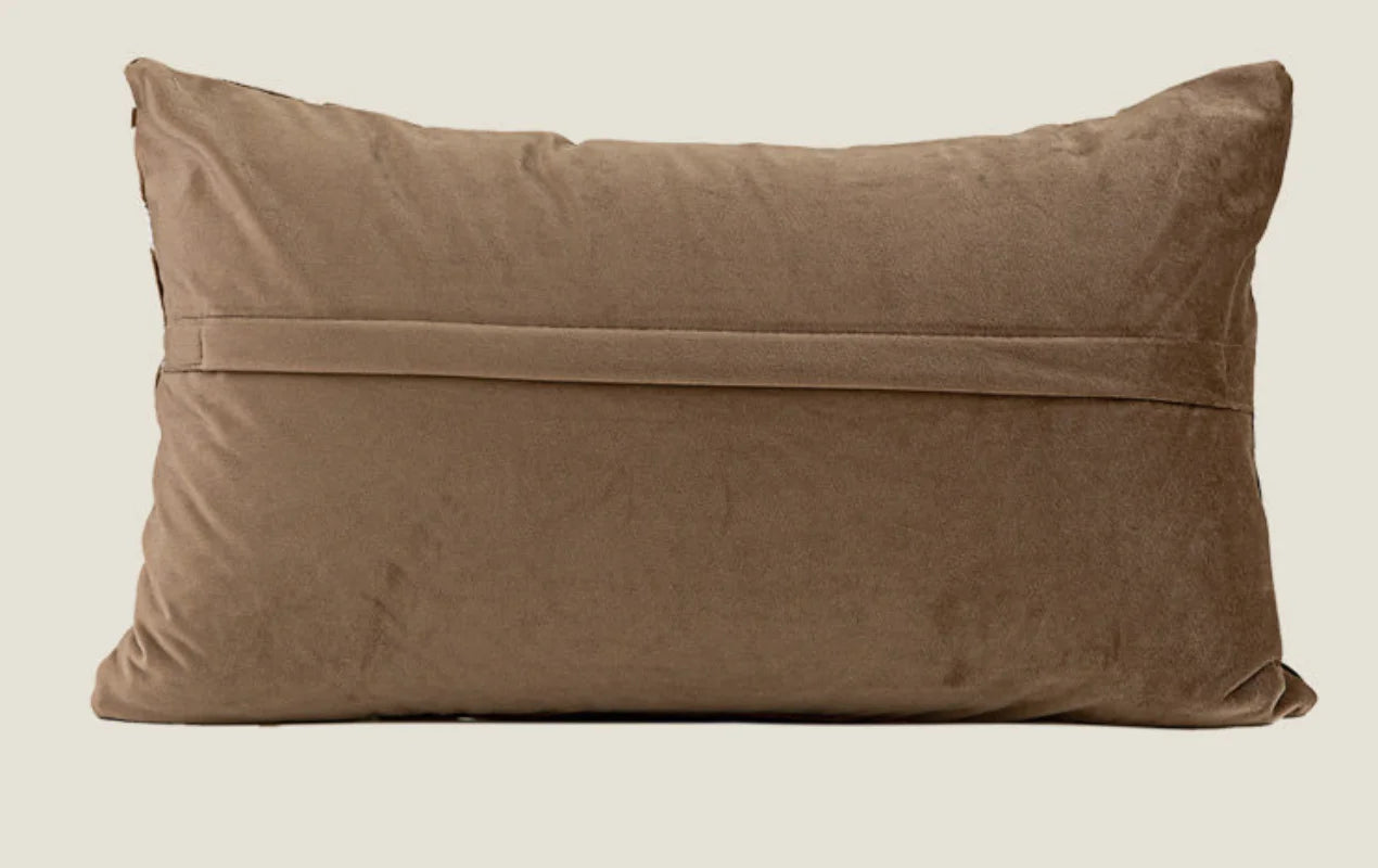 Palermo Chunky Knit Lumbar Cushion - Brown