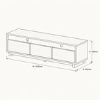 Bond 2200 Entertainment Unit - American Oak