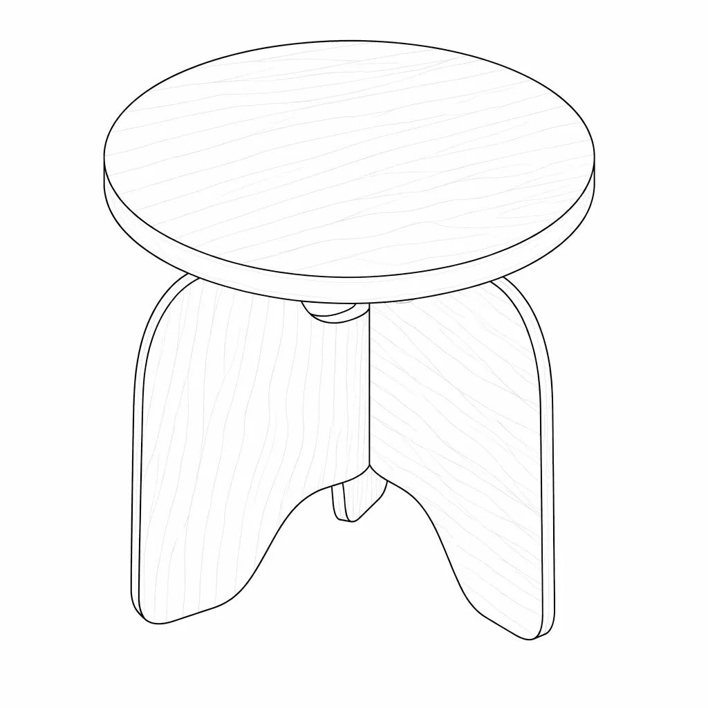 Lucy 450 Side Table - Oak Natural