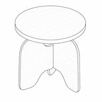Lucy 450 Side Table - Oak Natural