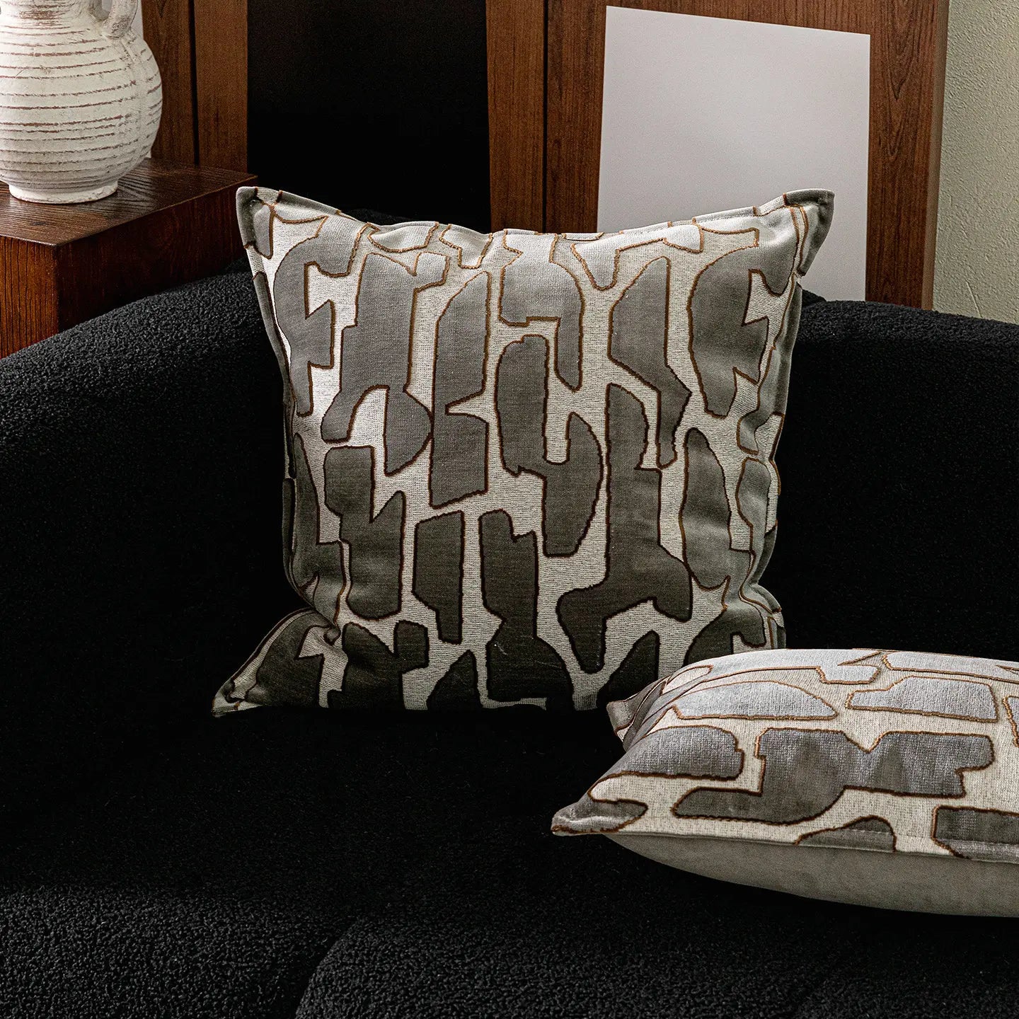 Amalfi Washed Linen Cushion - Sage Green