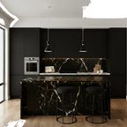Aiden Black Steel Kitchen Stool Range