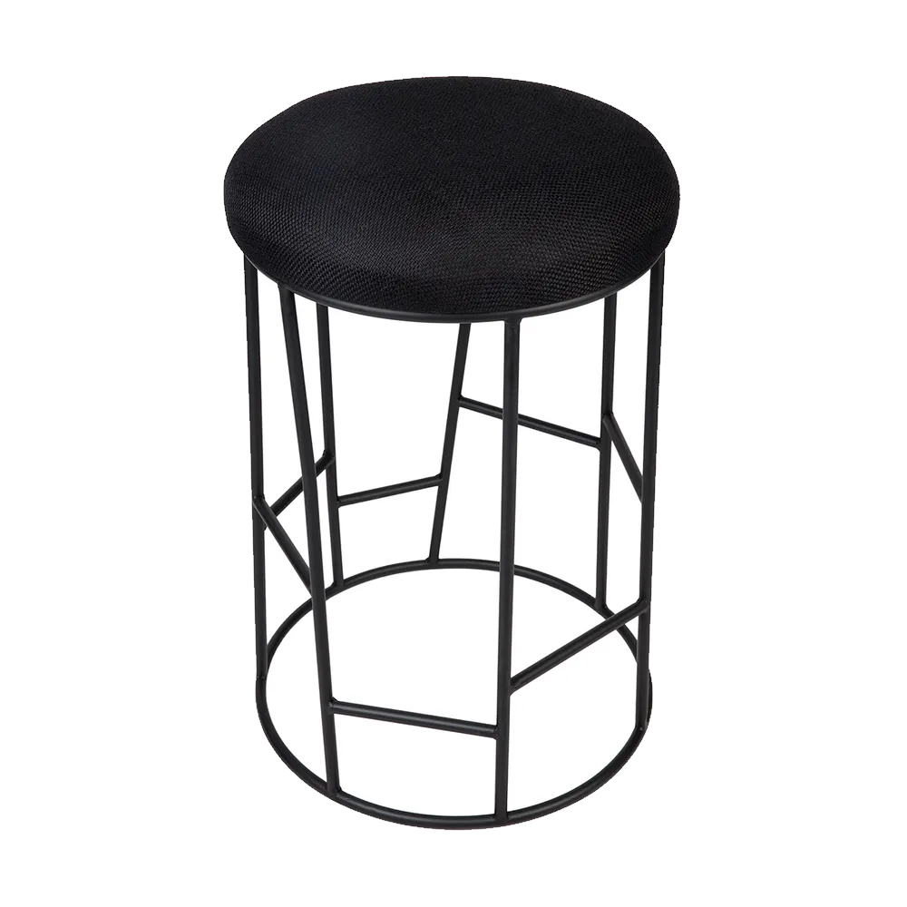 Aiden Black Steel Kitchen Stool Range