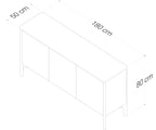 Aksel 1800 Buffet - American Oak