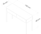 Aksel 1400 Console Table - American Oak