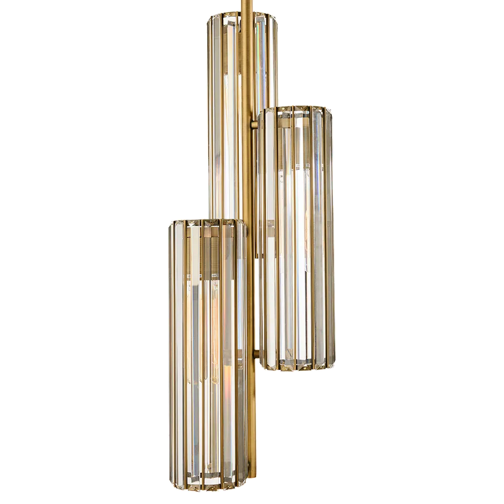 Aurora Crystal Pendant - 3 Globe