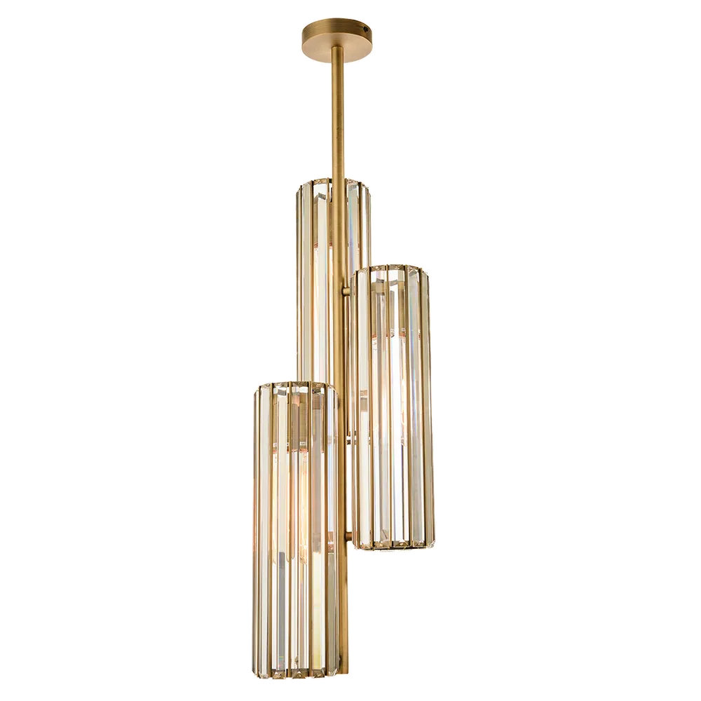 Aurora Crystal Pendant - 3 Globe