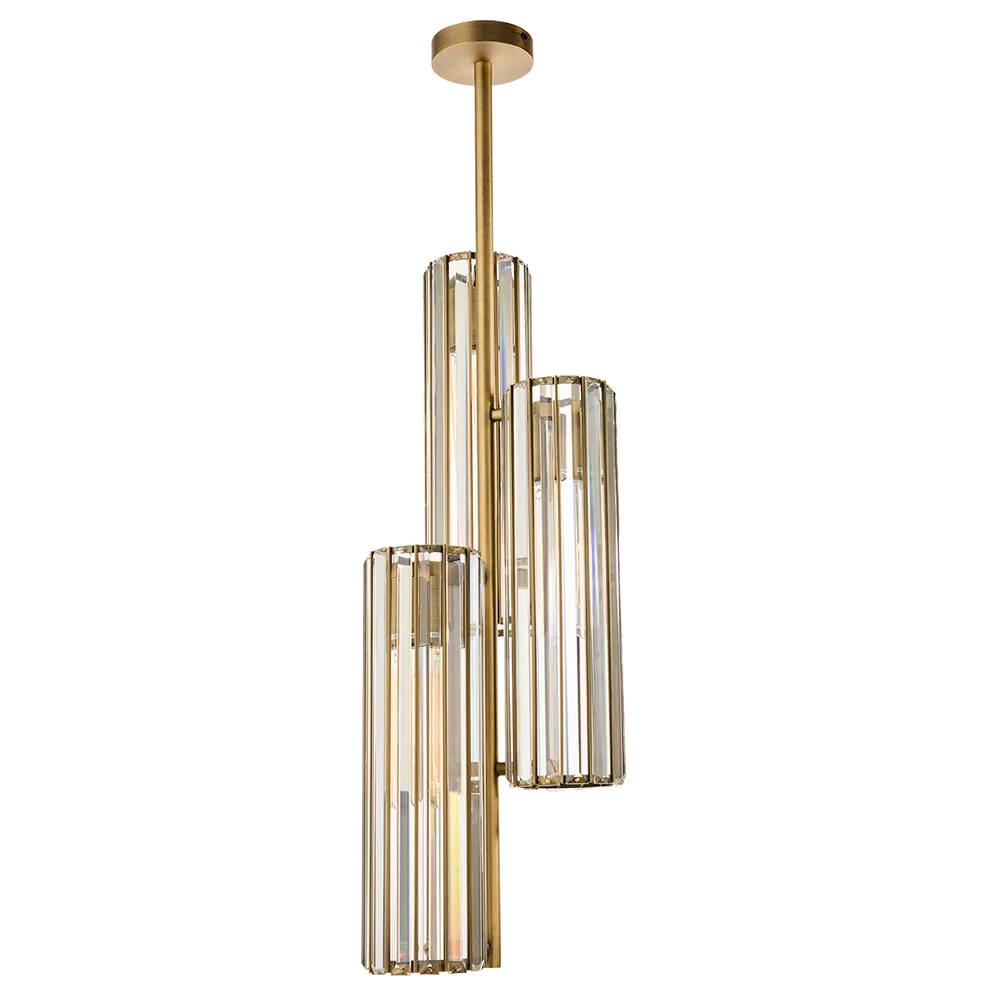 Aurora Crystal Pendant - 3 Globe