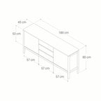 Alessa 1800 Buffet - Marri Natural