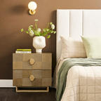 Ashford Bedside Table - Large Antique Gold