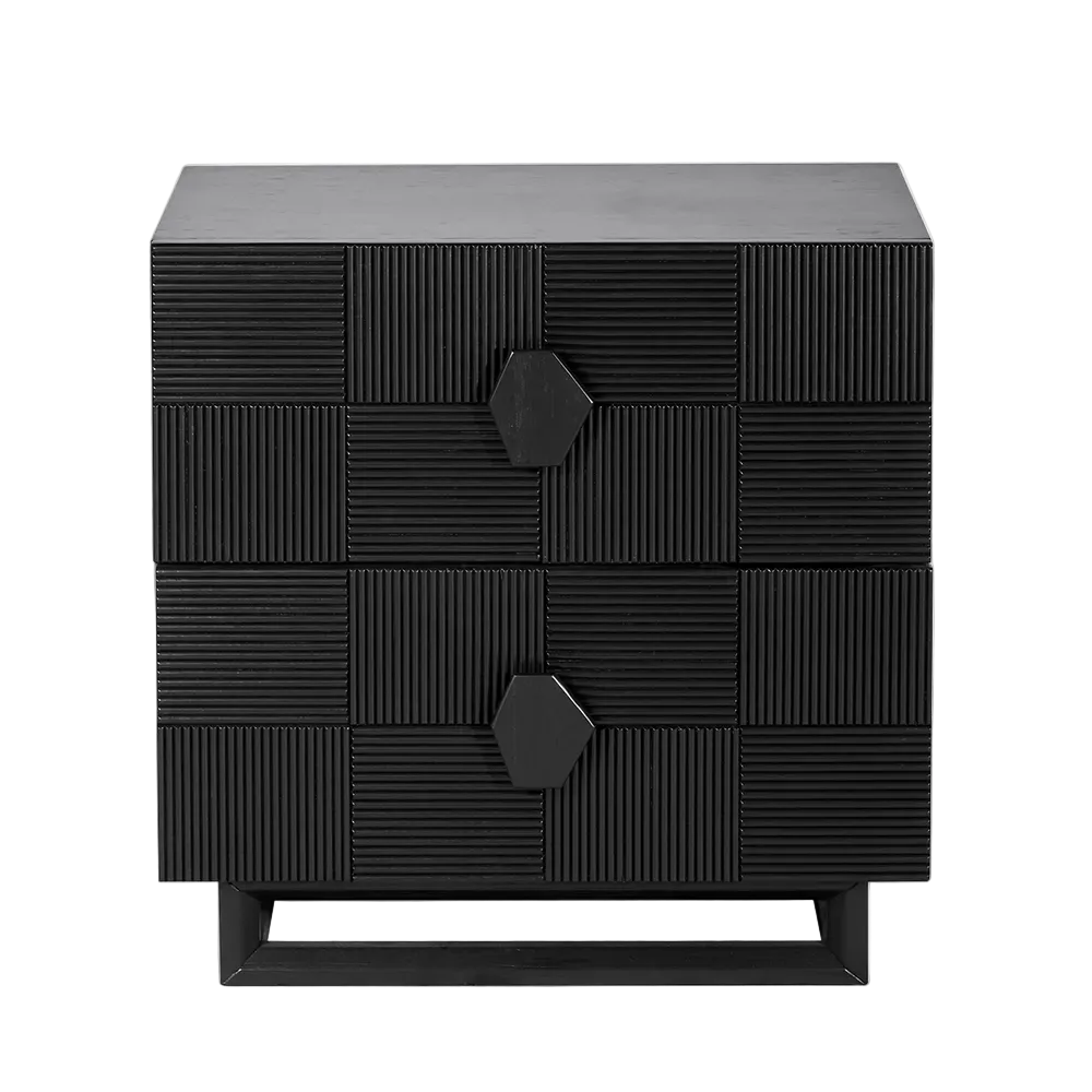 Ashford Bedside Table - Large Black