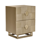 Alton Bedside Table - Small Antique Gold