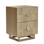 Ashford Bedside Table - Small Antique Gold