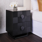Ashford Bedside Table - Small Black