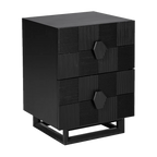 Alton Bedside Table - Small Black