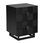 Ashford Bedside Table - Small Black