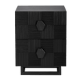 Alton Bedside Table - Small Black