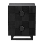 Alton Bedside Table - Small Black