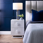 Ashford Bedside Table - Small White