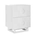Alton Bedside Table - Small White