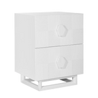 Ashford Bedside Table - Small White