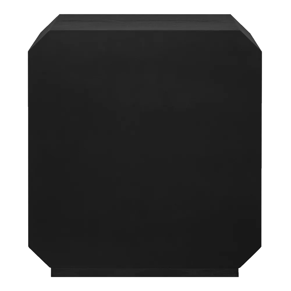 Anderson 2 Drawer Bedside Table - Black