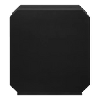 Anderson 2 Drawer Bedside Table - Black