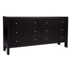 Ariana 6 Drawer Chest - Black