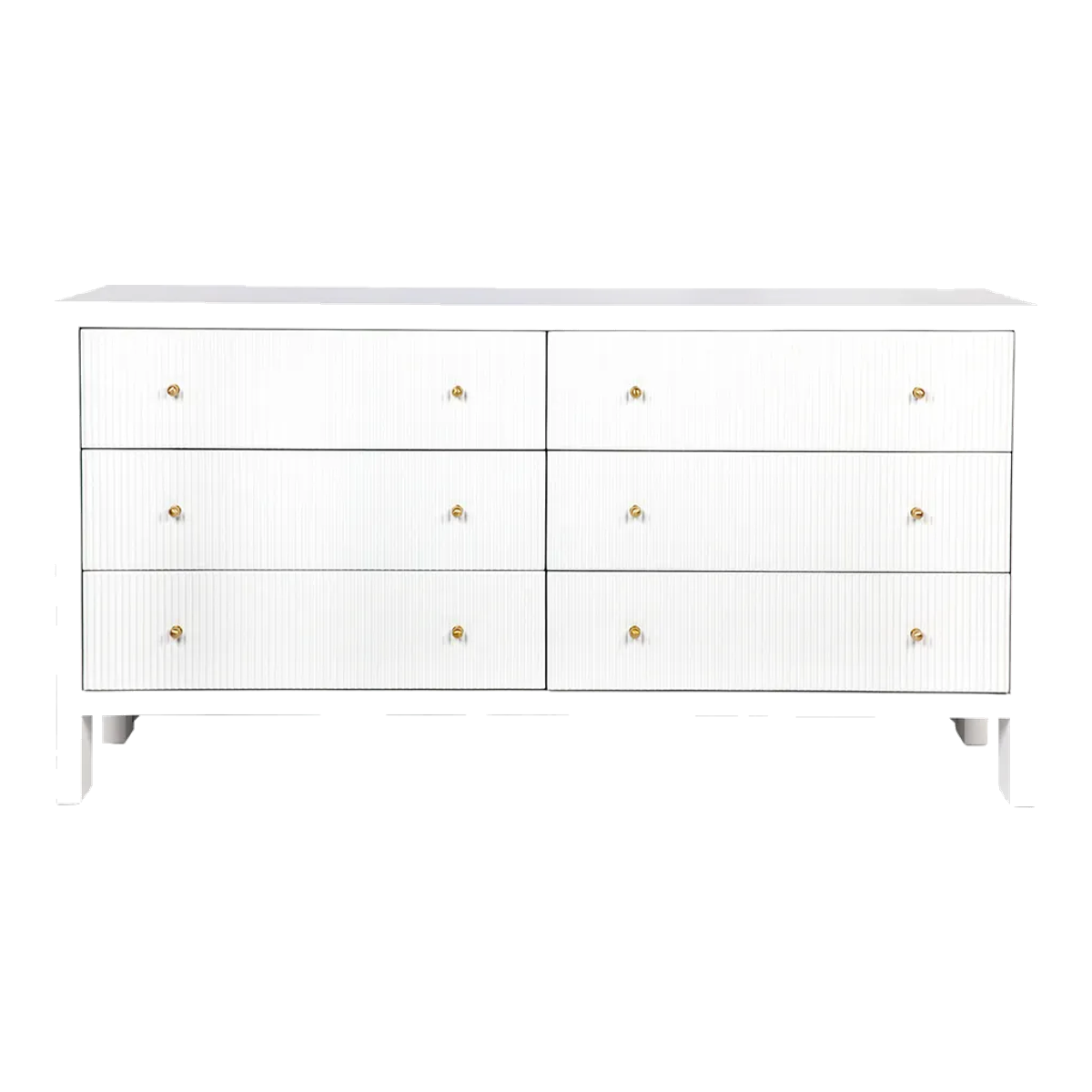 Ariana 6 Drawer Chest - White