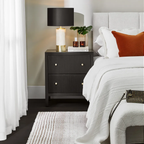 Avondale Large Bedside Table Range - Black