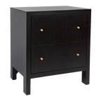 Ariana Large Black Bedside Table Range