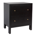 Avondale Large Bedside Table Range - Black