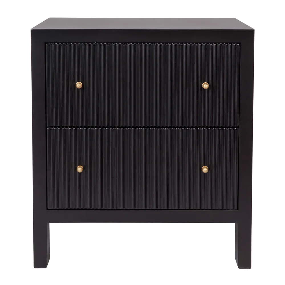Avondale Large Bedside Table Range - Black