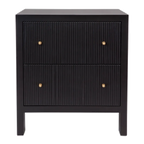 Avondale Large Bedside Table Range - Black