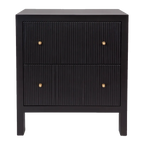 Ariana Large Black Bedside Table Range