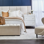 Avondale Large Bedside Table Range - White
