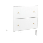 Ariana Large White Bedside Table Range