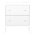 Ariana Large White Bedside Table Range