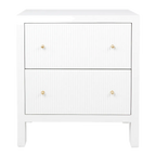 Avondale Large Bedside Table Range - White