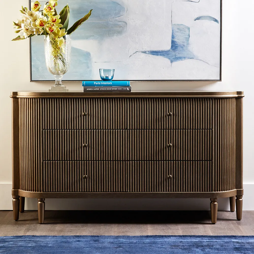 Ainsworth 6 Drawer Chest - Antique Gold