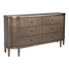 Arielle 6 Drawer Chest - Antique Gold