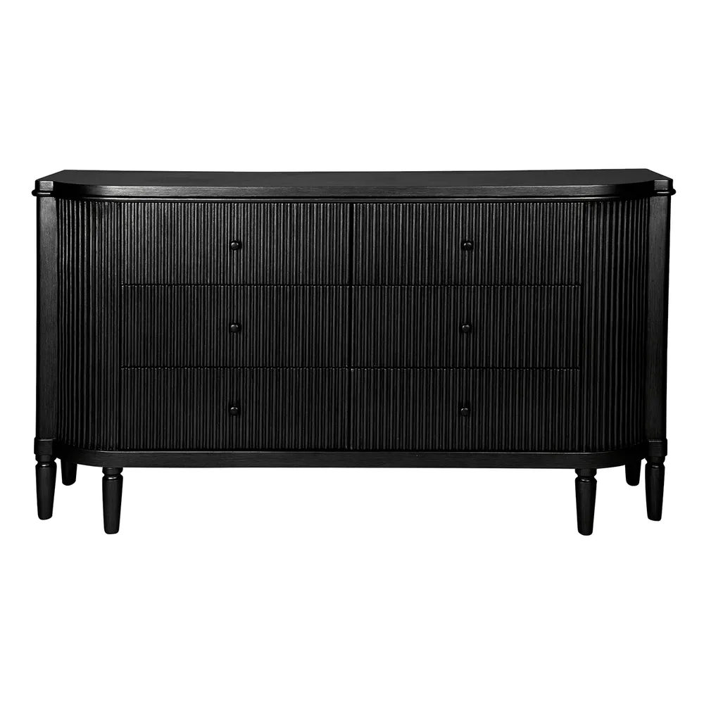 Ainsworth 6 Drawer Chest - Black
