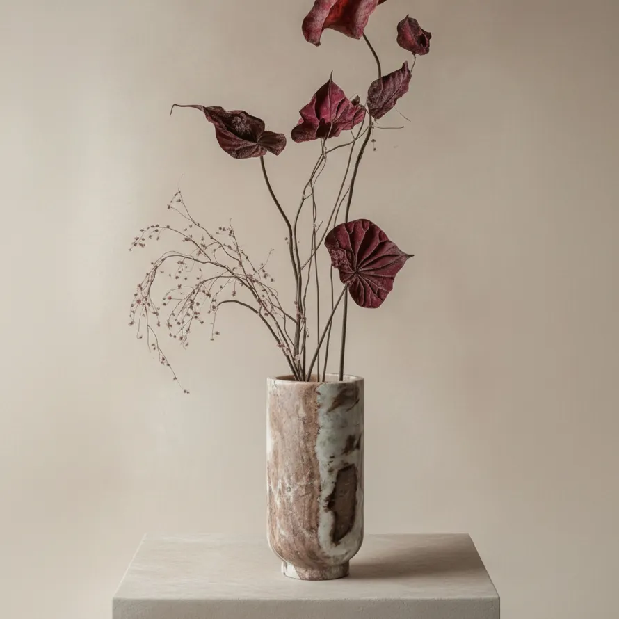 Atlas Marble Vase - Large Natural