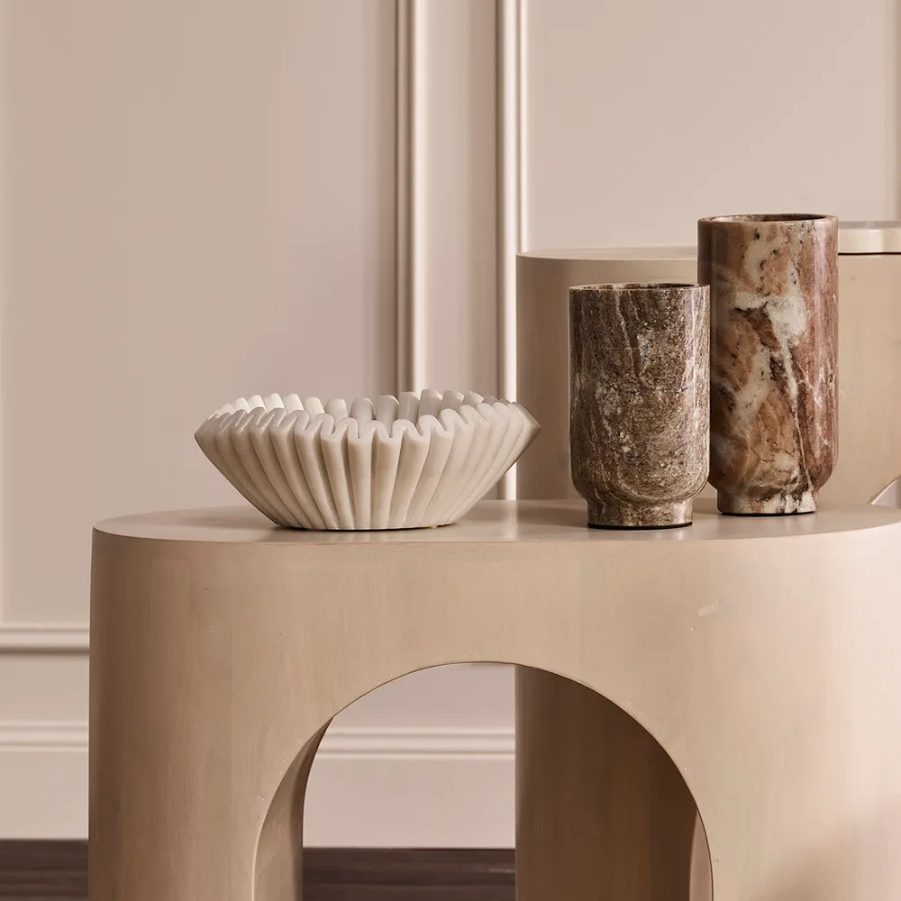 Atlas Marble Vase - Large Natural
