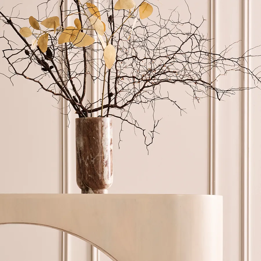 Atlas Marble Vase - Large Natural