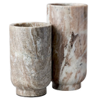 Aries Marble Vase - Small Natural